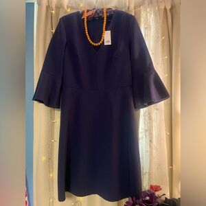 Banana Republic Navy blue knee length dress.Size 10 nwt
